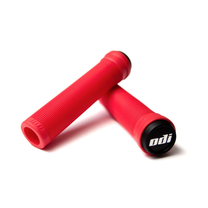 ODI Longneck Flangeless Soft Compound Grips (Bright Red)