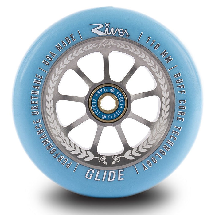 River Glides 110mm Scooter Wheels (Juzzy Carter Signature – Serenity)