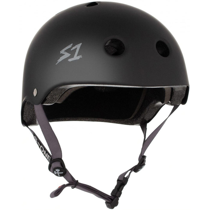 S1 Lifer Certified Helmet (Matte Black/Grey Straps)