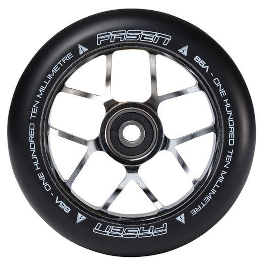 Fasen Jet 110mm Scooter Wheels - Chrome