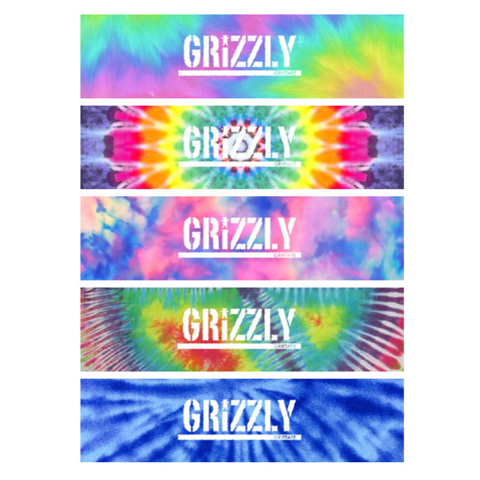 Grizzly Dye Tryin' Skateboard Griptape Sheet (Various Colours)