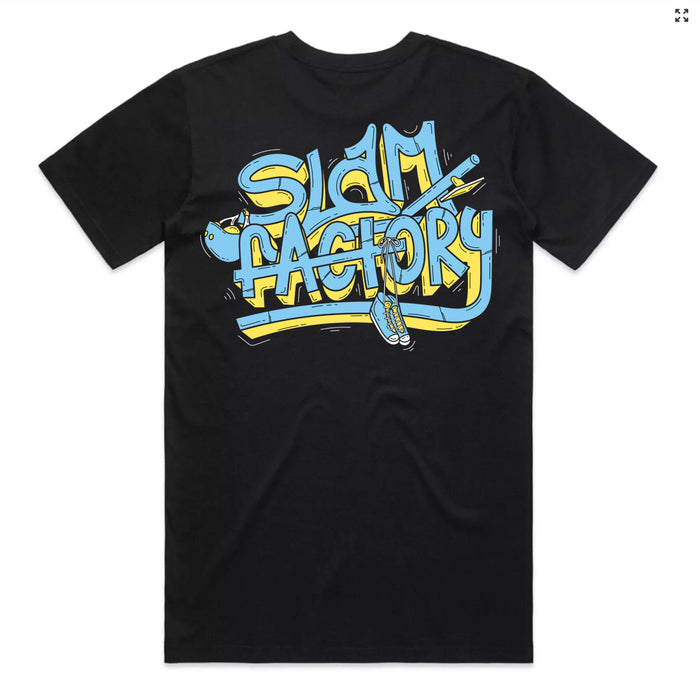 Slam Factory Graffiti Logo T-Shirt (Black)