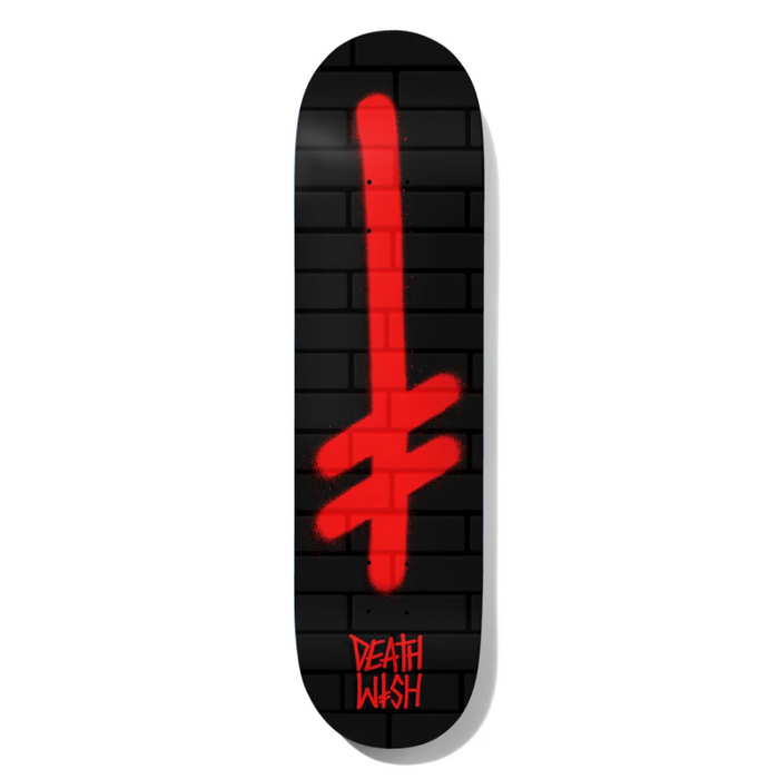 Deathwish Gang Logo Black/Red Bricks Deck (8.0")
