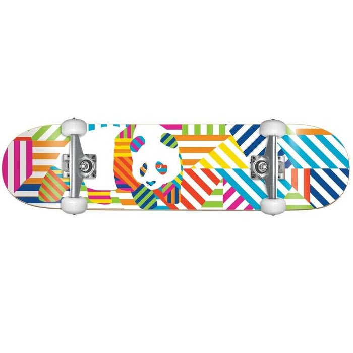 Enjoi Panda Multicolour Stripes Complete Skateboard (7.75")