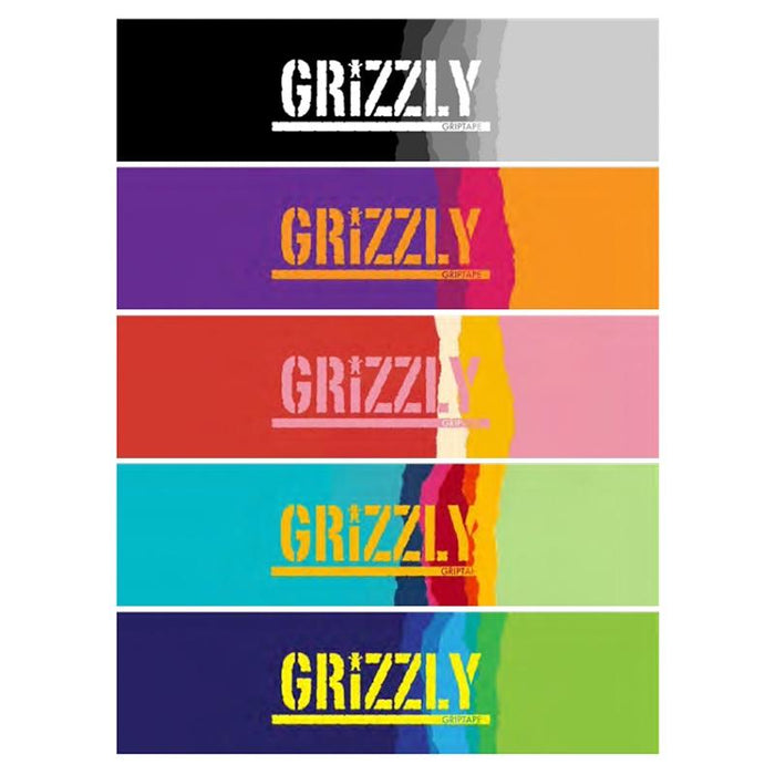 Grizzly Range Stamp Skateboard Griptape Sheet (Various Colours)