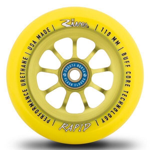 River Rapids 110mm Scooter Wheels (Sunrise – Yellow)