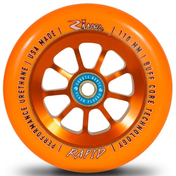 River Rapids 110mm Scooter Wheels (Sunset – Orange)