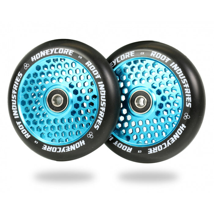 Root Industries 110mm HoneyCore Wheels (Black/Blue)