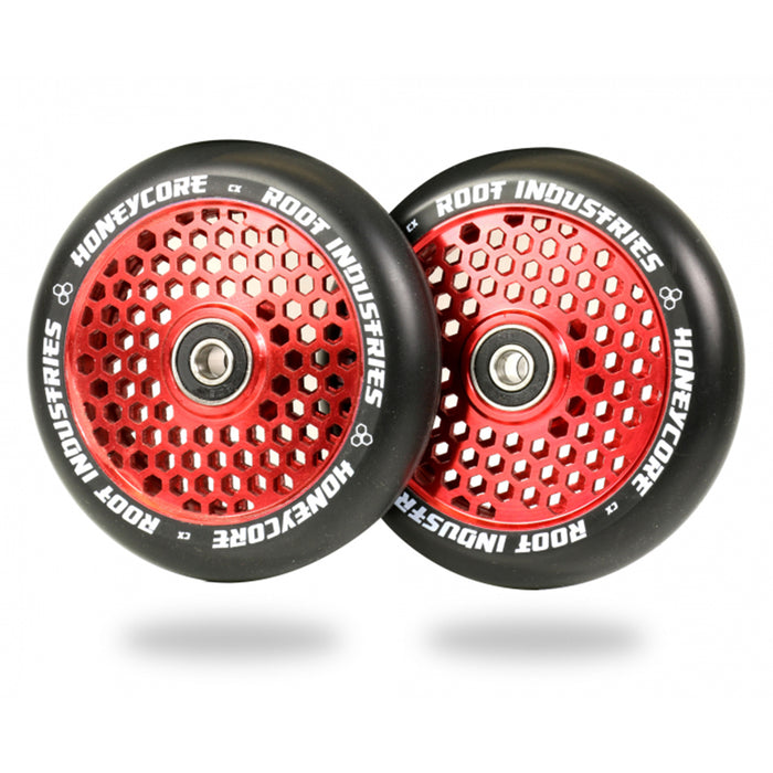 Root Industries 110mm HoneyCore Wheels (Black/Red)