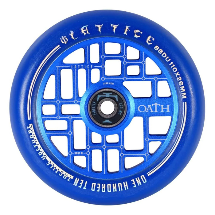 Oath Components Lattice 110mm Wheels (Blue)