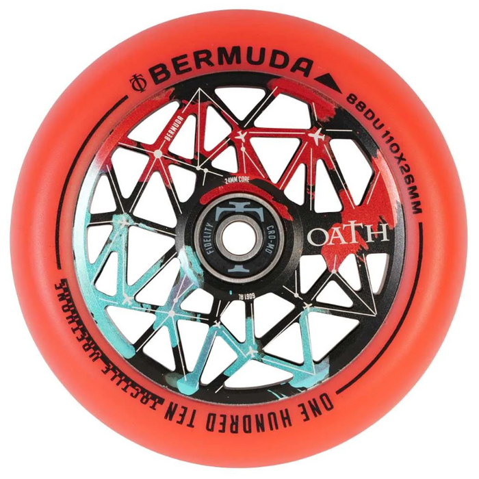 Oath Components Bermuda 110mm Wheels (Black,Teal and Red)