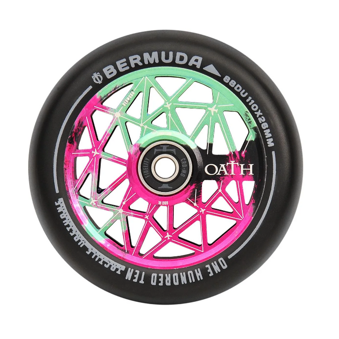 Oath Components Bermuda 110mm Wheels (Green,Pink And Black)