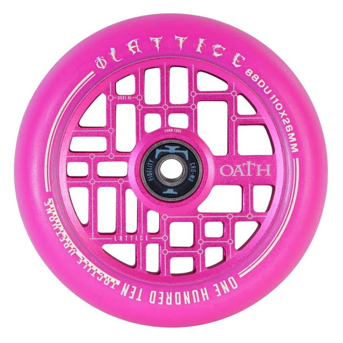 Oath Components Lattice 110mm Wheels (Pink)