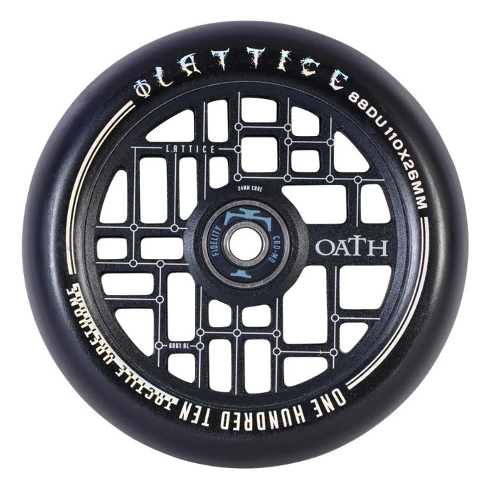 Oath Components Lattice 110mm Wheels (Black)