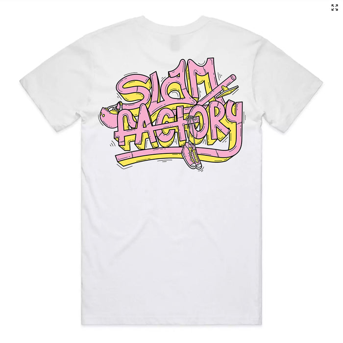 Slam Factory Graffiti Logo T-Shirt (White)