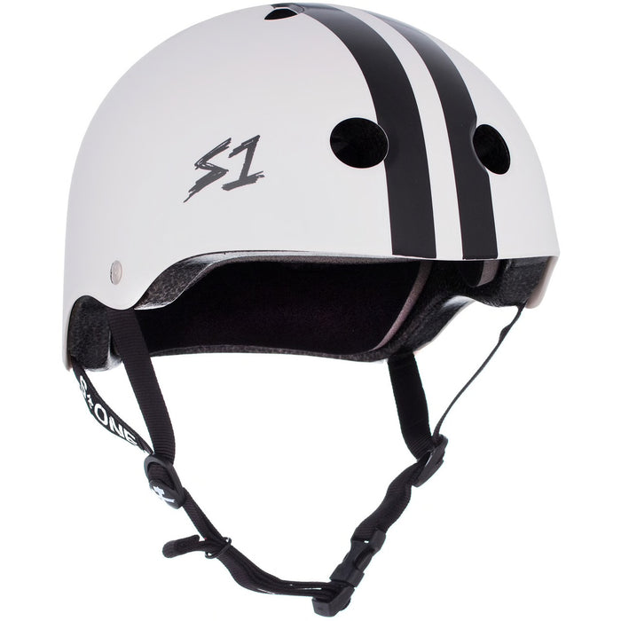 S1 Lifer Certified Helmet (CJ Collins White Gloss/Black Stripes)